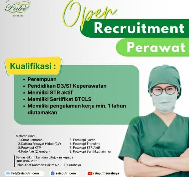 Open Recruitment Perawat RSIA Putri