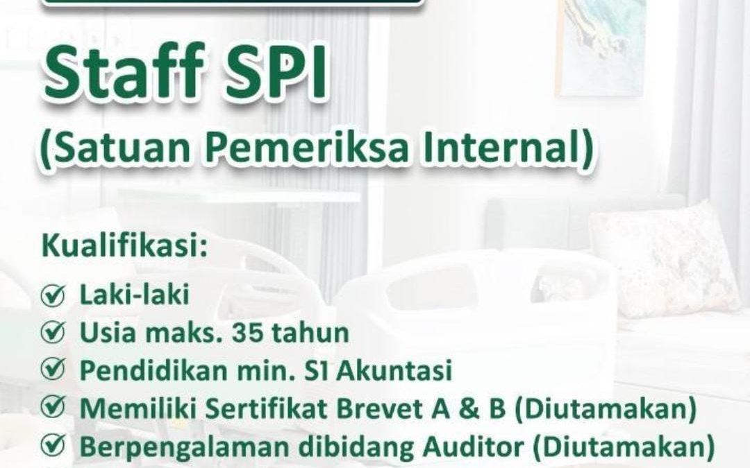 Lowongan Staff SPI dan Radiologi RSI A. Yani Surabaya