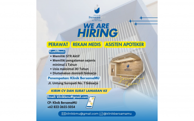 WE ARE HIRING PERAWAT, REKAM MEDIS DAN ASISTEN APOTEKER – MITRAKLINIK & LAB BERSAMAMU MEMBER OF RS MATA UNDAAN